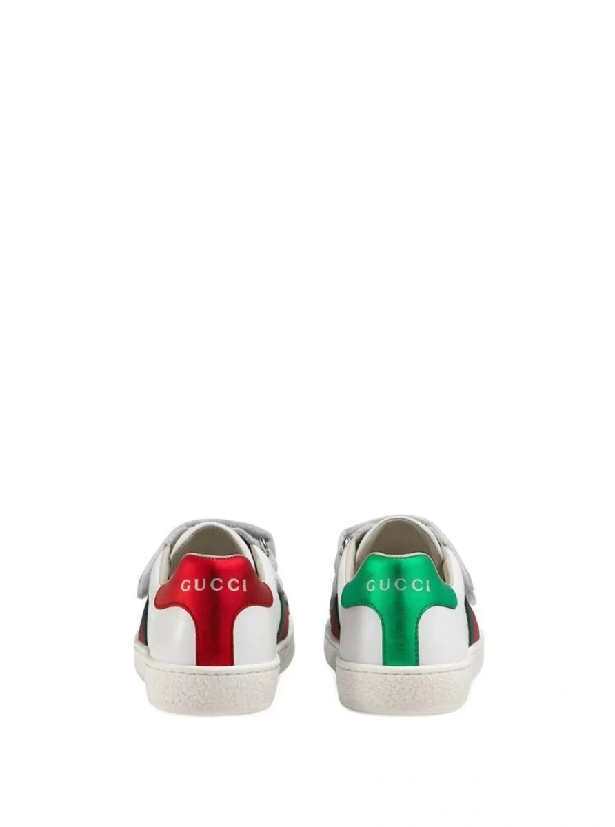 Sneakers Gucci 'Ace' albi din piele - Img 3