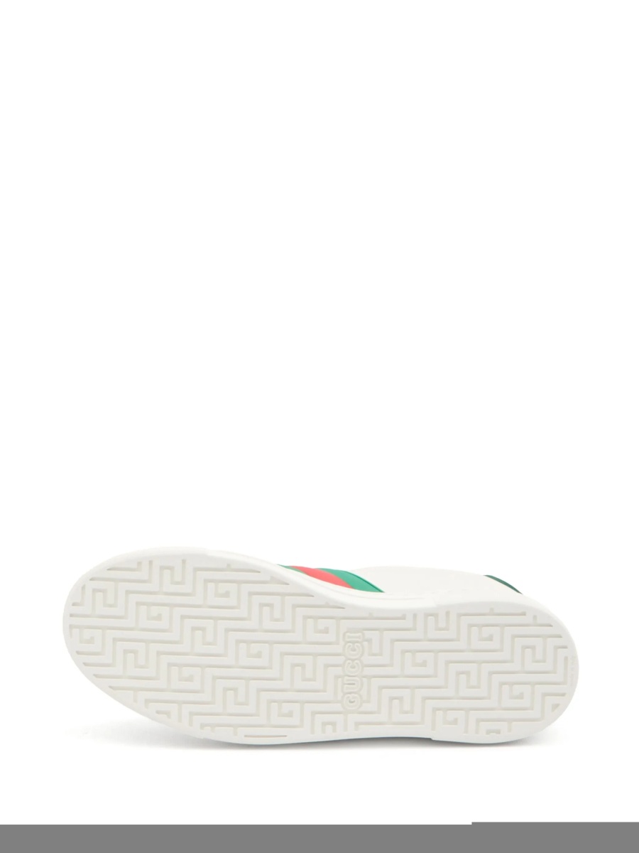 Sneakers Gucci albi din piele - Img 4