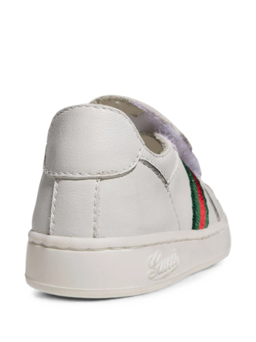 Sneakers Gucci albi din piele - Img 3