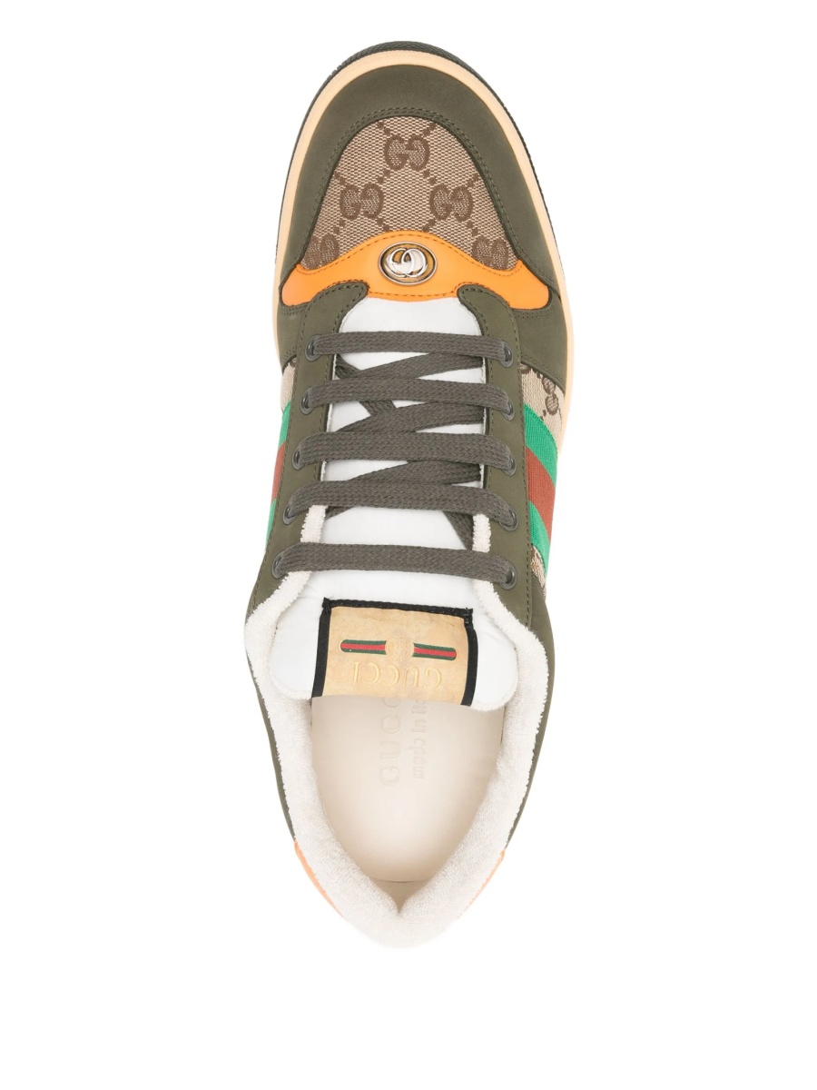 Sneakers Gucci neutri din poliamida si bumbac - Img 4