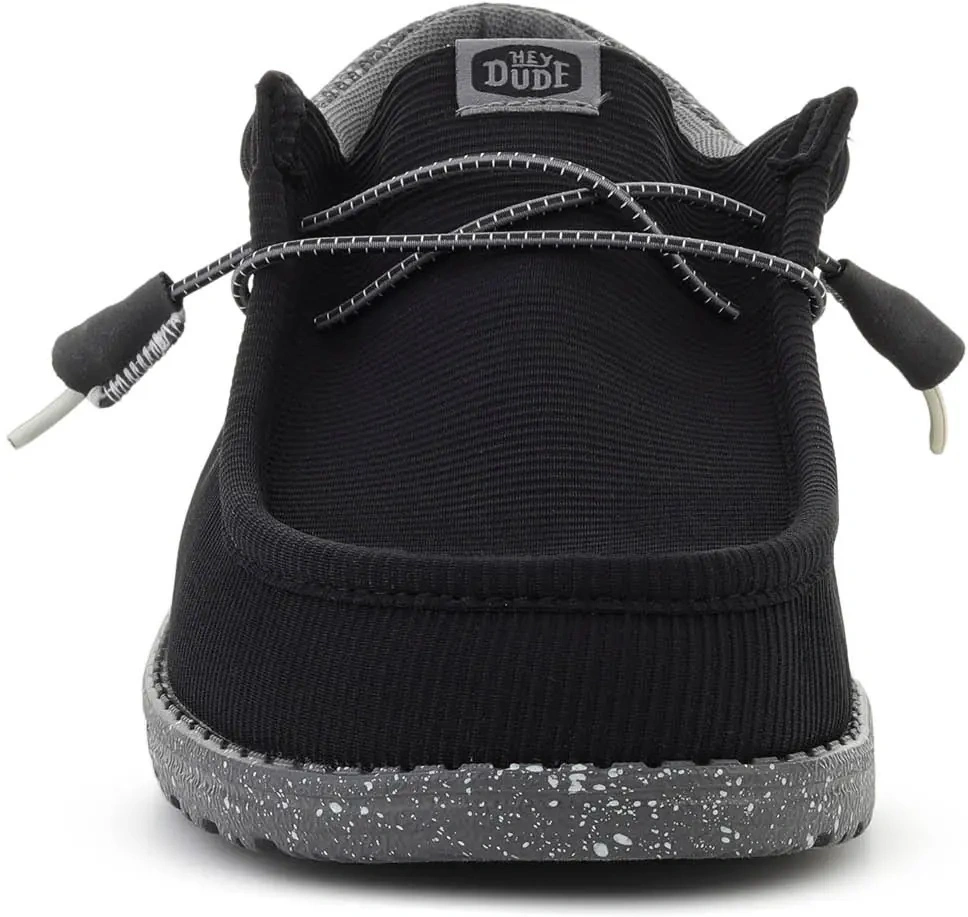 Sneakers Hey Dude negri din mesh - Img 2