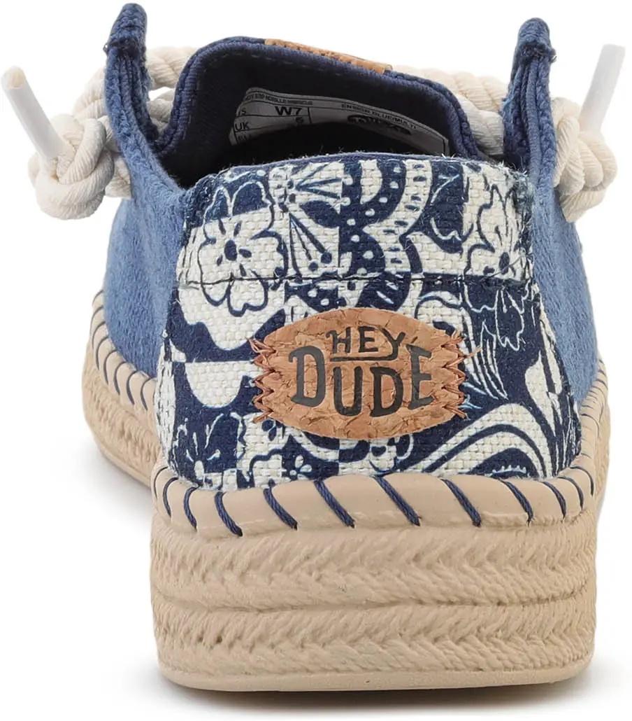 Sneakers HEYDUDE WENDY ESPADRILLE HIBISCUS ENSIGN BLUE/MULTI - Img 5