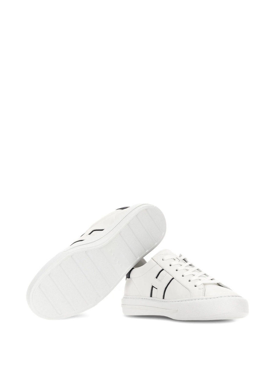 Sneakers Hogan albi din piele - Img 4