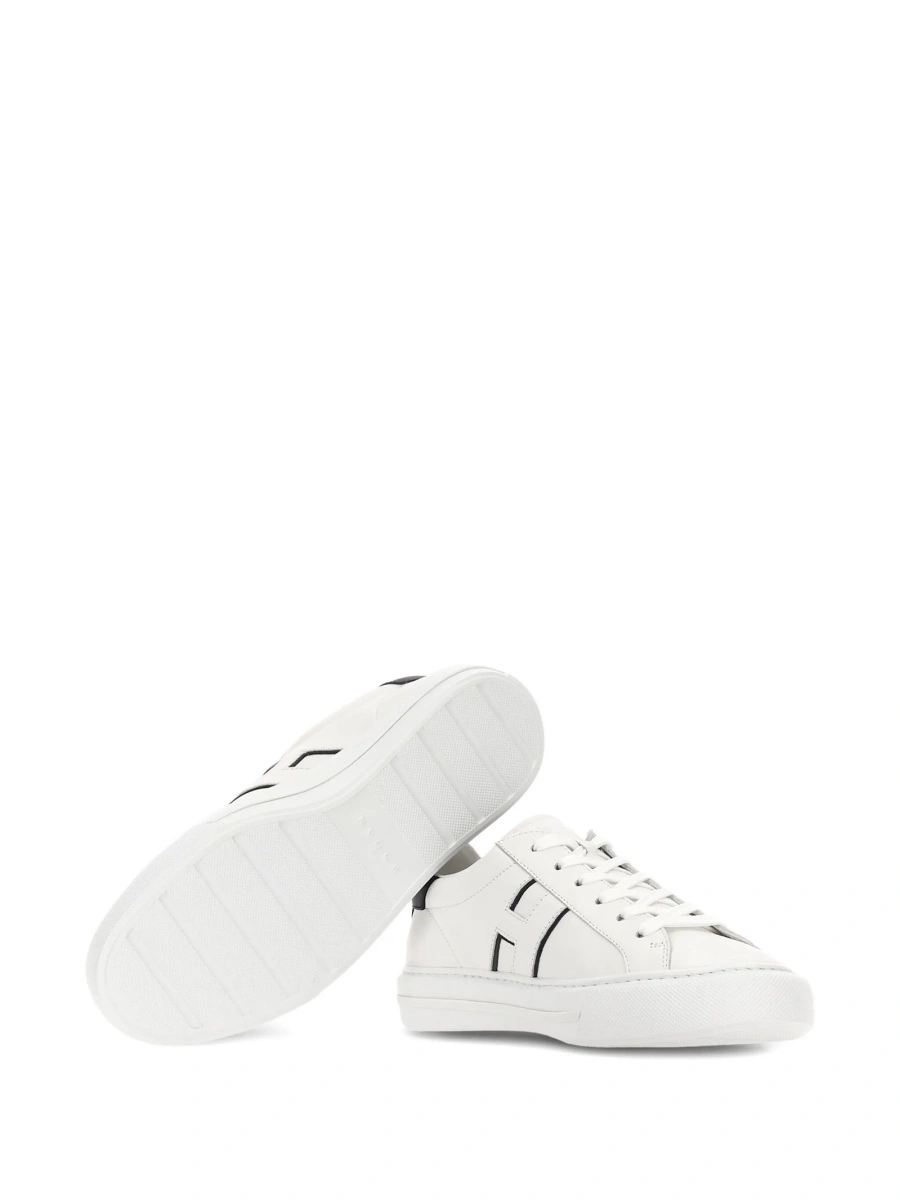 Sneakers Hogan albi din piele - Img 4