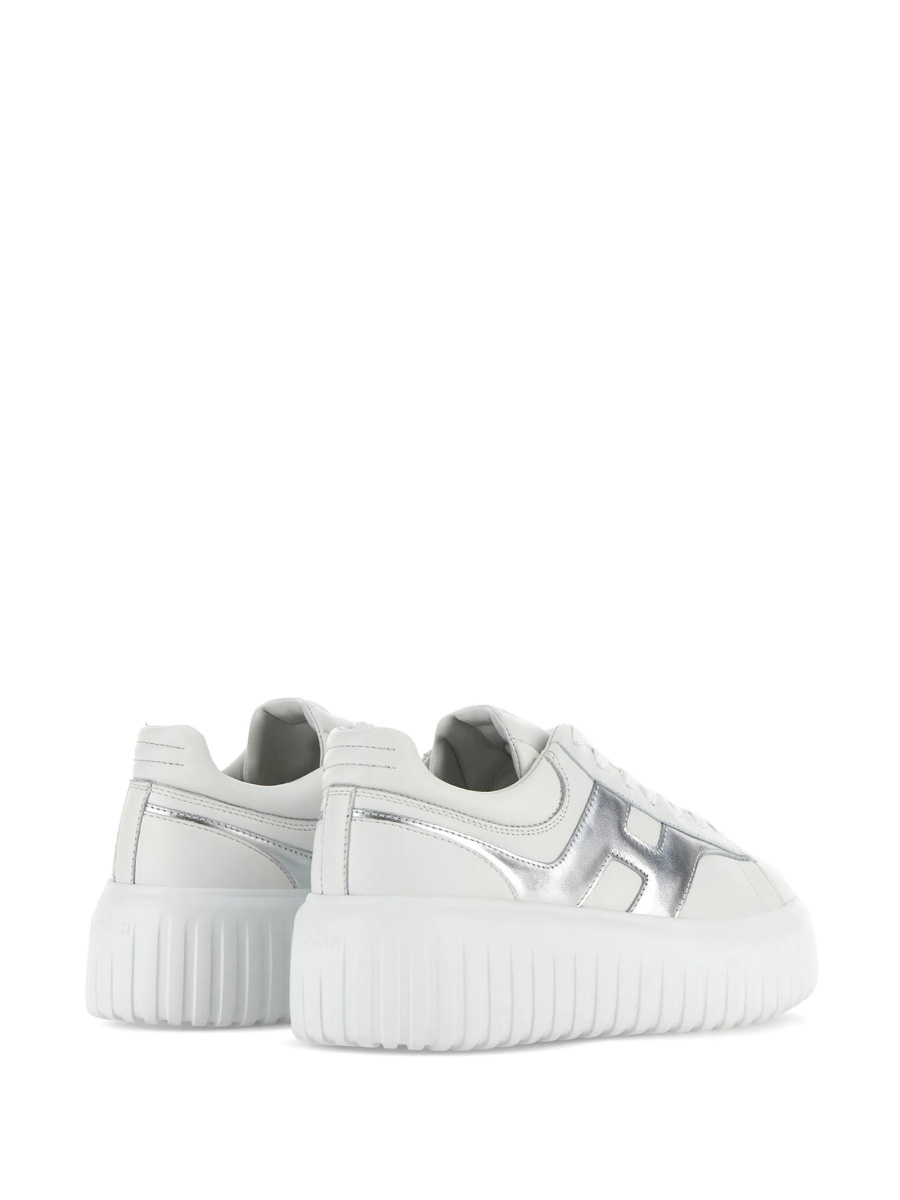 Sneakers Hogan albi din piele - Img 3