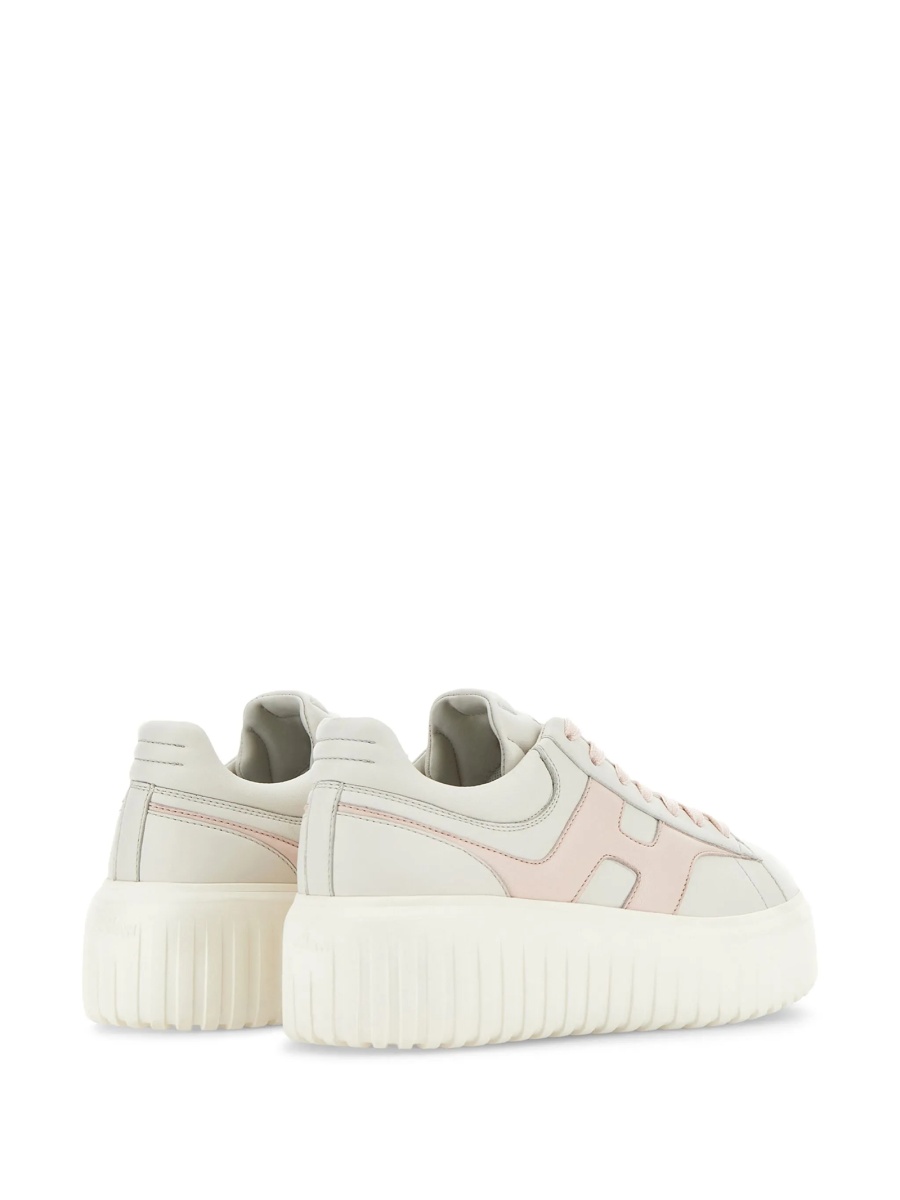 Sneakers Hogan albi din piele - Img 3