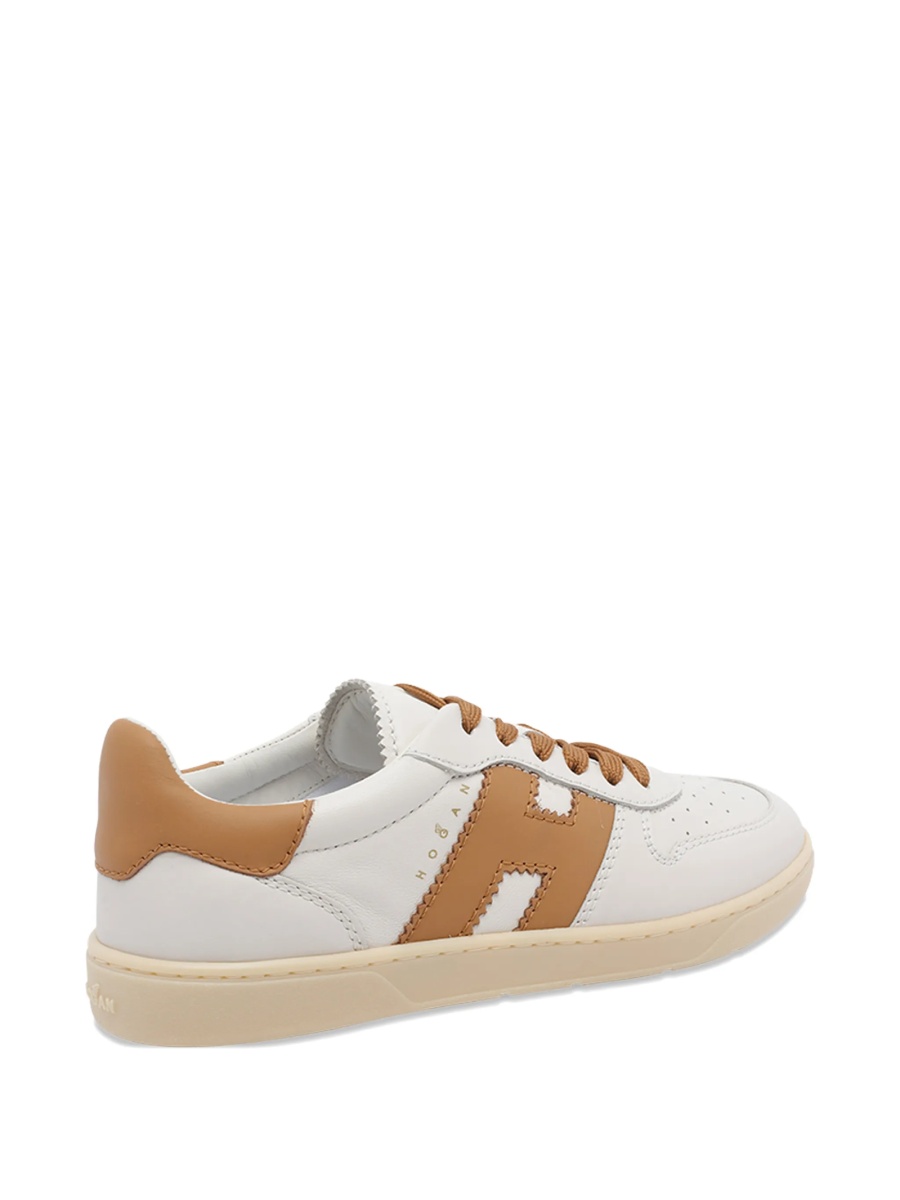 Sneakers Hogan albi din piele - Img 4