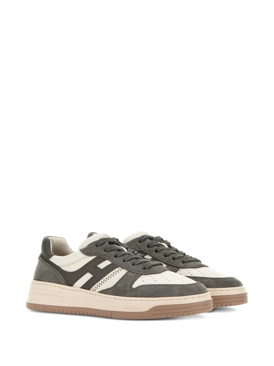 Sneakers Hogan gri din piele - Img 2