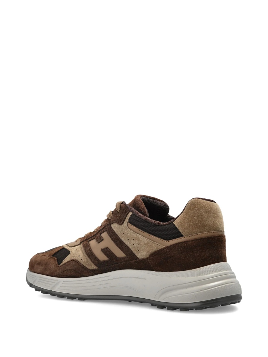 Sneakers Hogan maro din piele intoarsa - Img 3