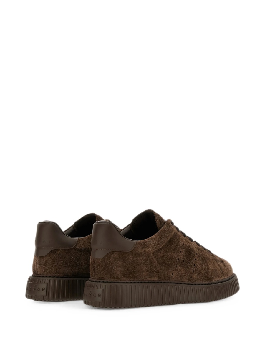 Sneakers Hogan maro din piele intoarsa - Img 4