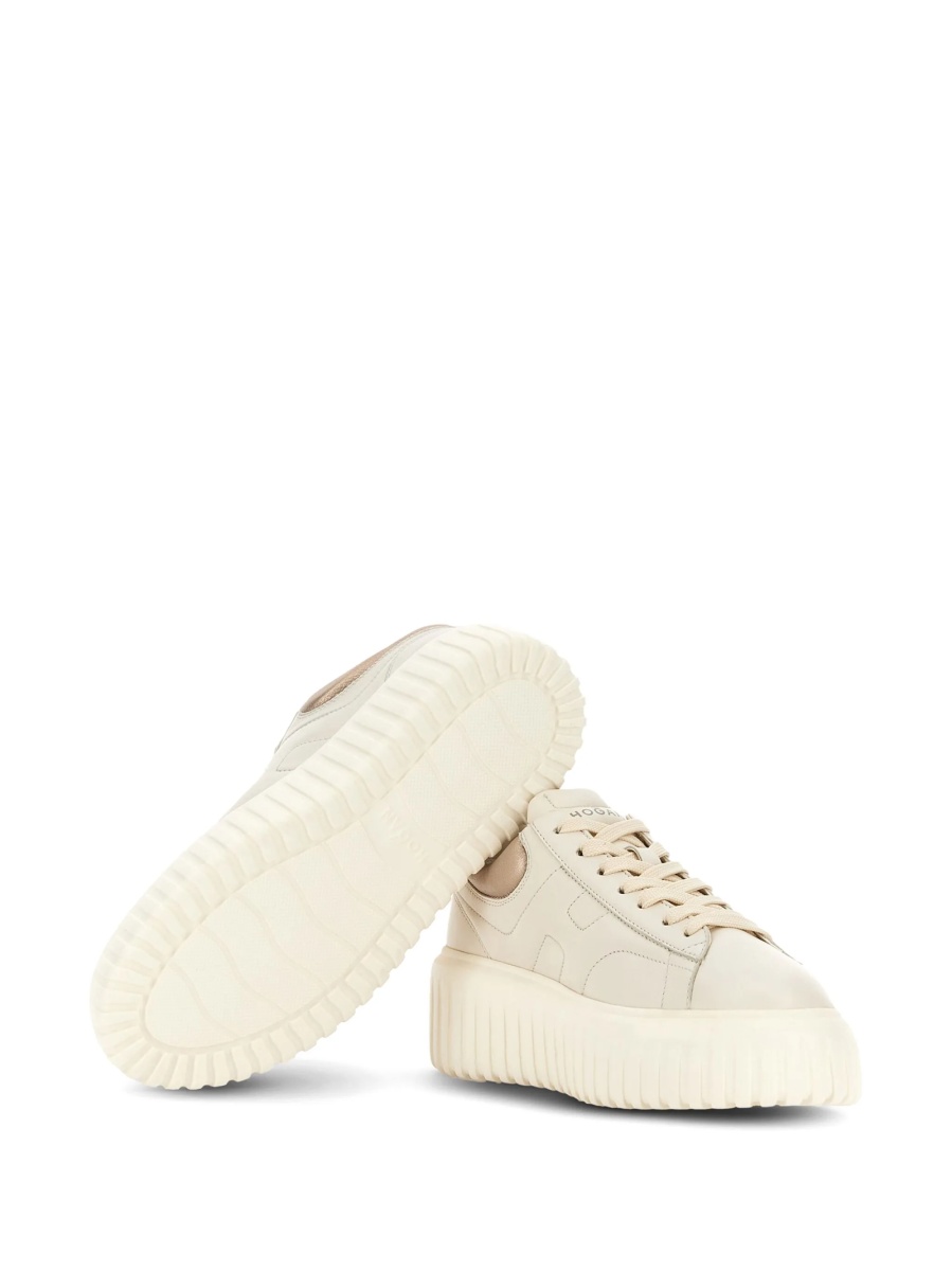 Sneakers Hogan neutri din piele - Img 4