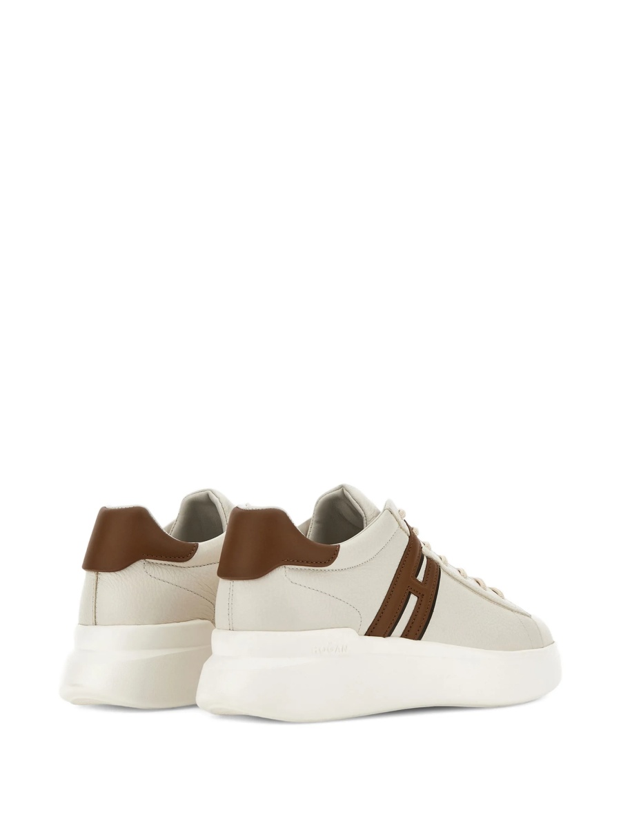 Sneakers Hogan neutri din piele - Img 5