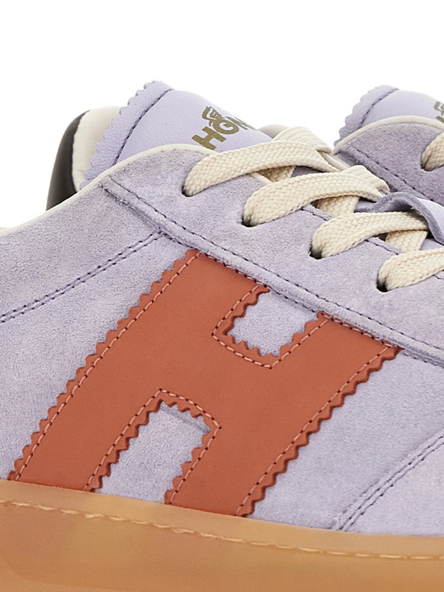 Sneakers Hogan violet din piele intoarsa - Img 5
