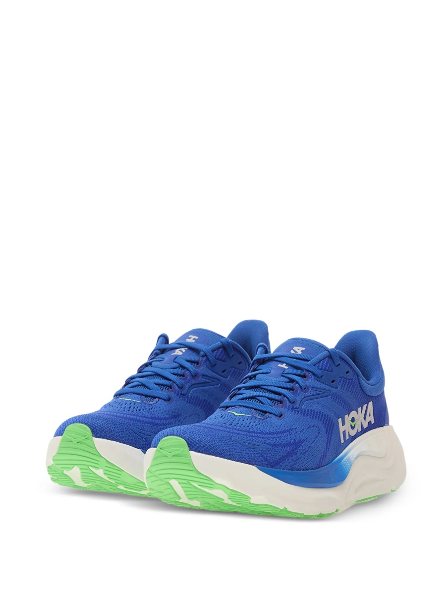 Sneakers Hoka One One albastri din material textil - Img 2