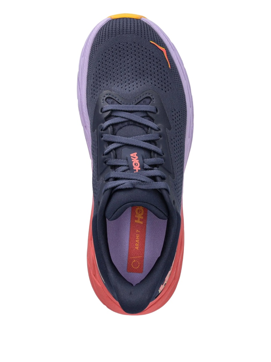 Sneakers Hoka One One albastri din material textil - Img 4