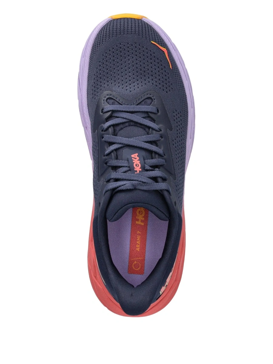 Sneakers Hoka One One albastri din material textil - Img 4