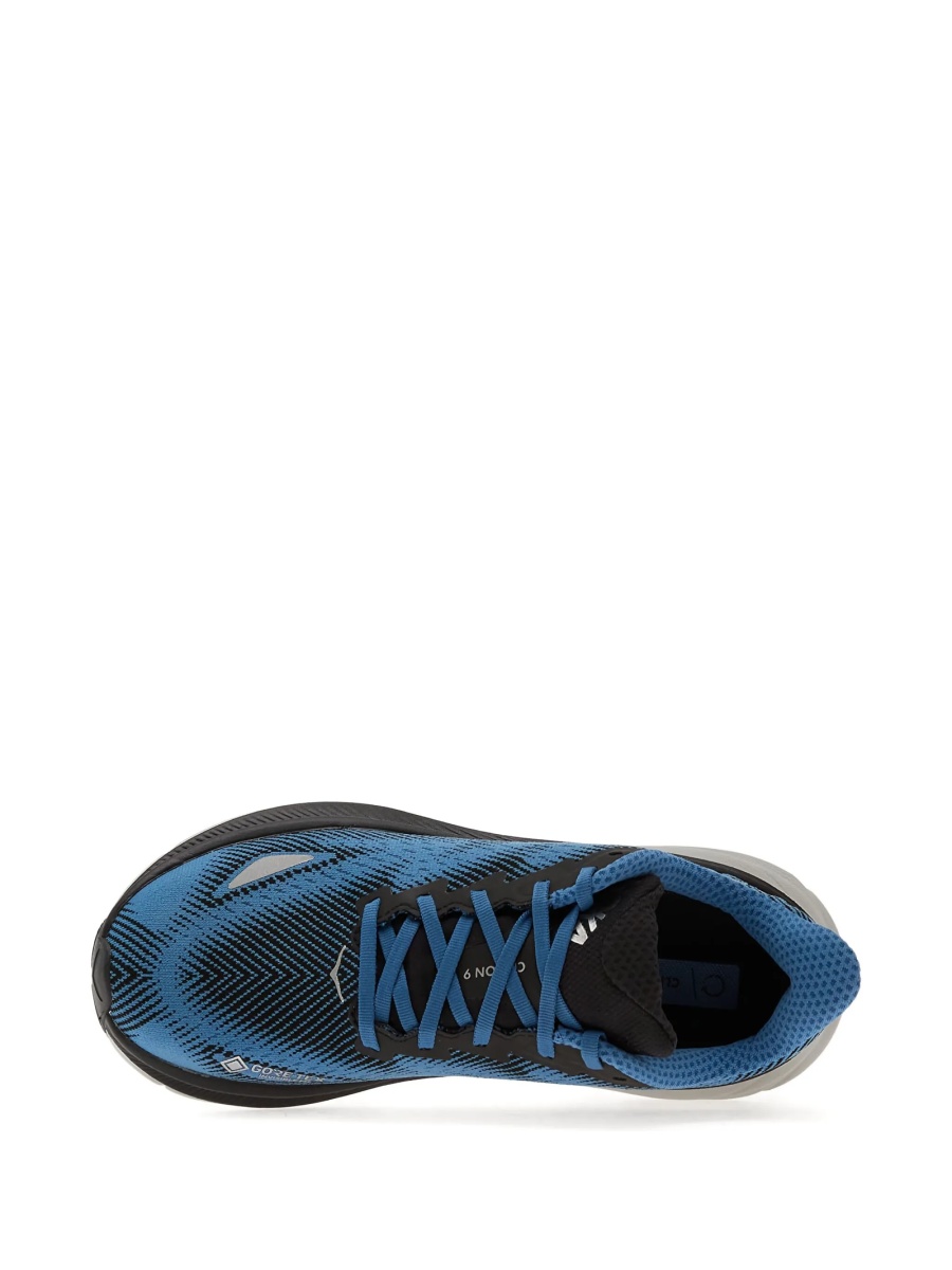 Sneakers Hoka One One albastri din material textil - Img 4