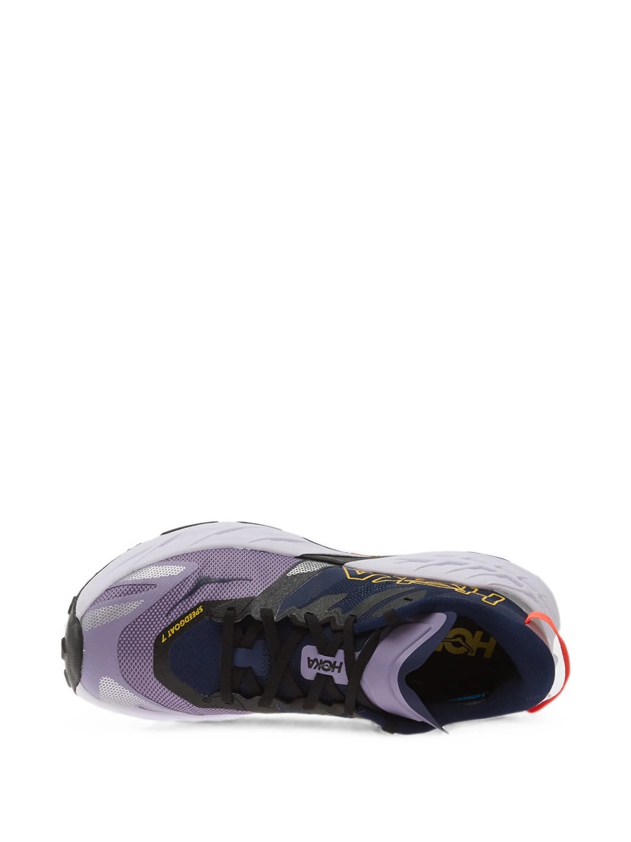 Sneakers Hoka One One albastri din material textil - Img 4