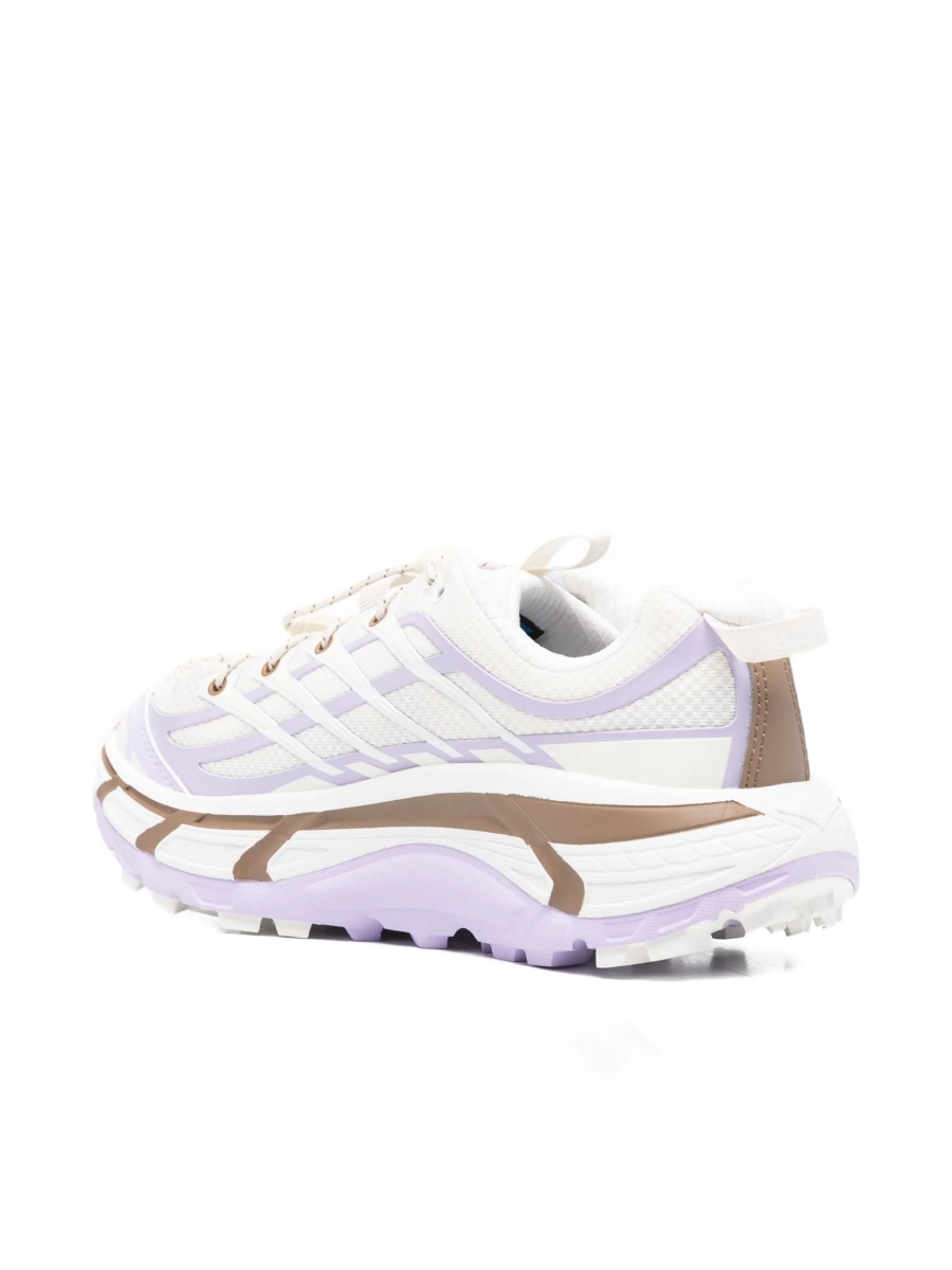 Sneakers Hoka One One albi din material textil si poliuretan - Img 3