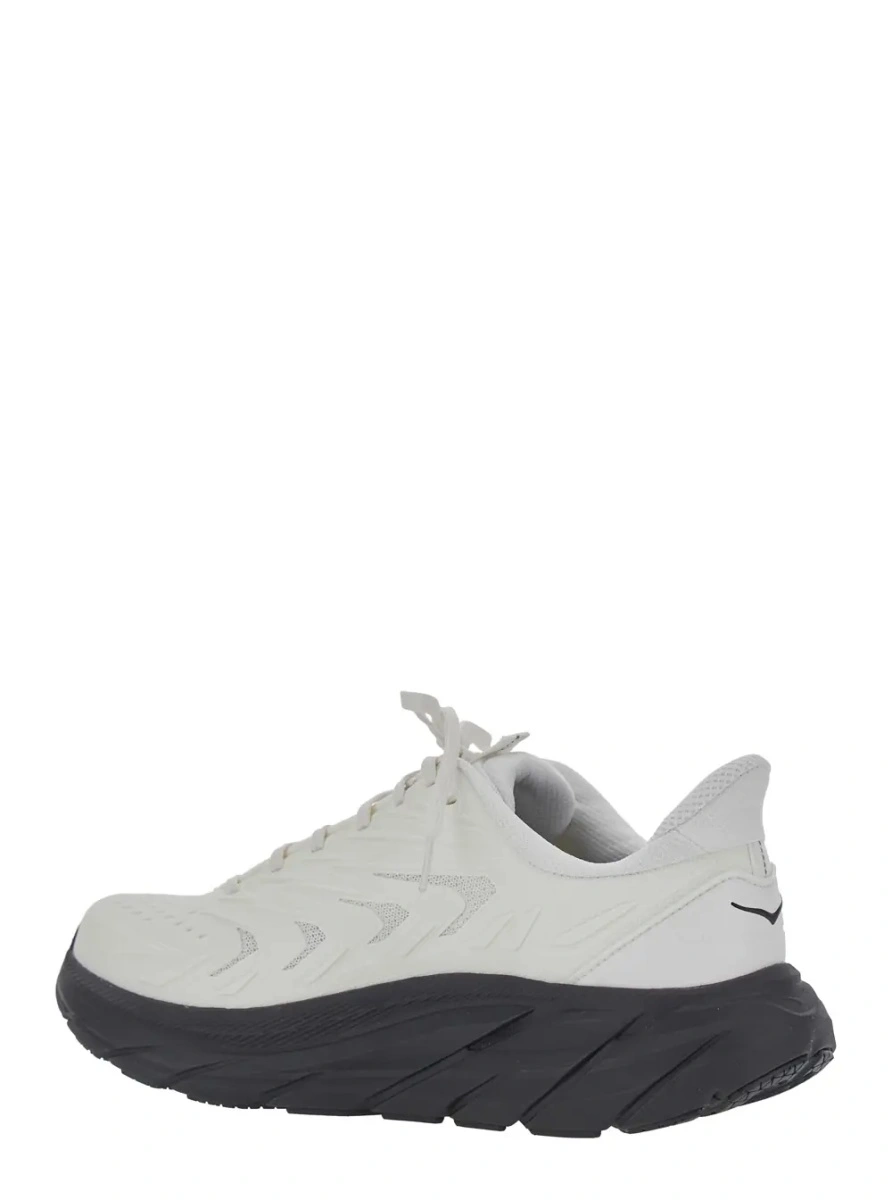 Sneakers Hoka One One albi din material textil - Img 3