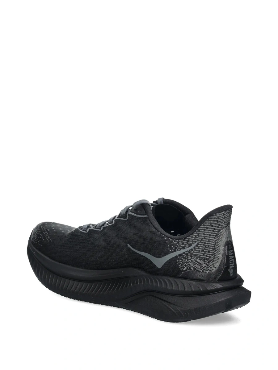 Sneakers Hoka One One gri din material textil - Img 3