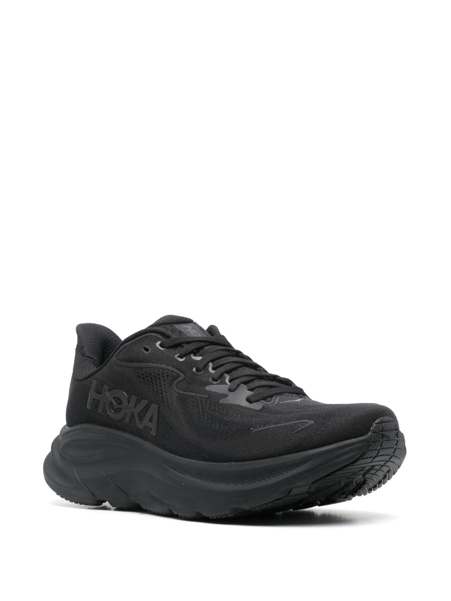 Sneakers Hoka One One negri din material textil - Img 2
