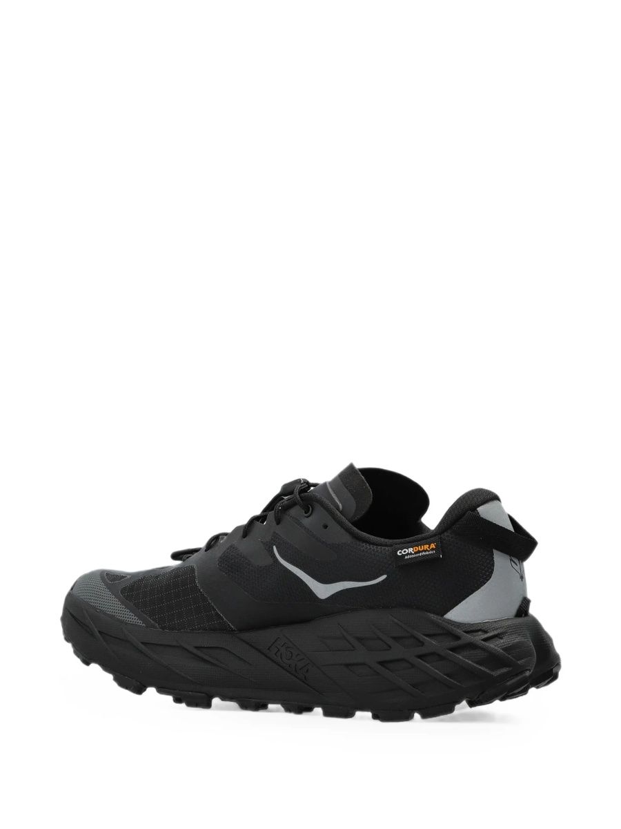 Sneakers Hoka One One negri din material textil - Img 4