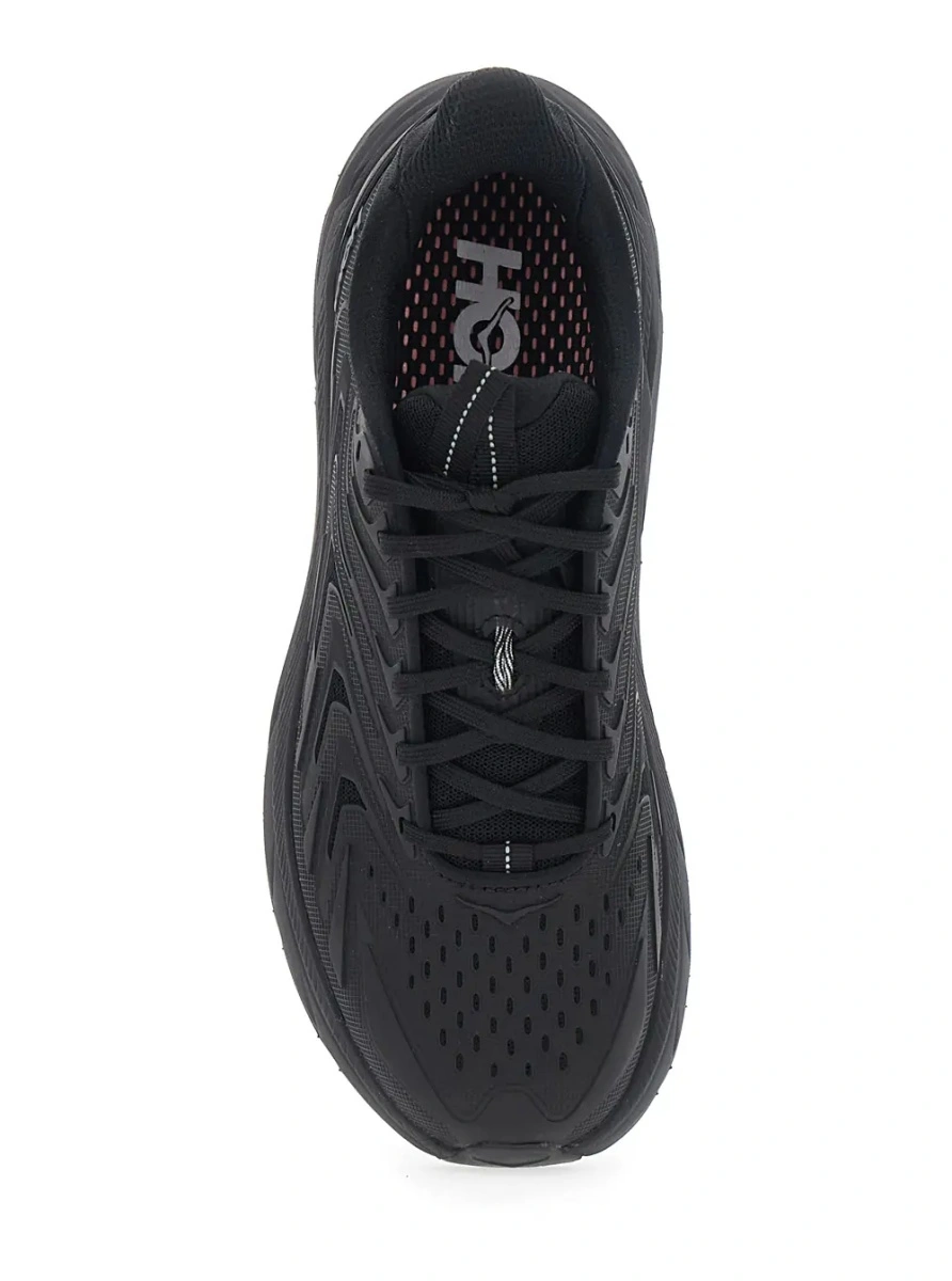 Sneakers Hoka One One negri din material textil - Img 3