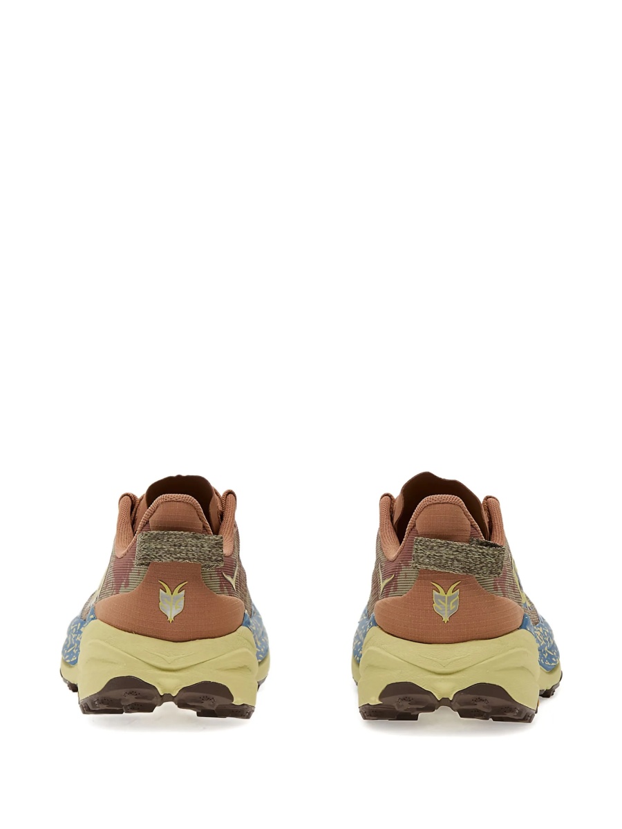 Sneakers Hoka One One portocalii din material textil si poliuretan - Img 3