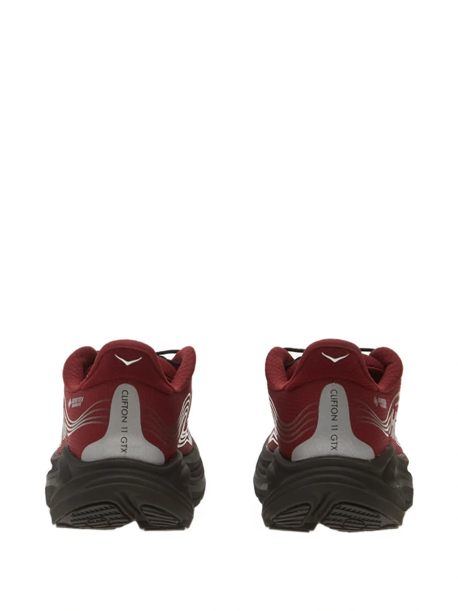 Sneakers Hoka One One rosii din material textil - Img 3