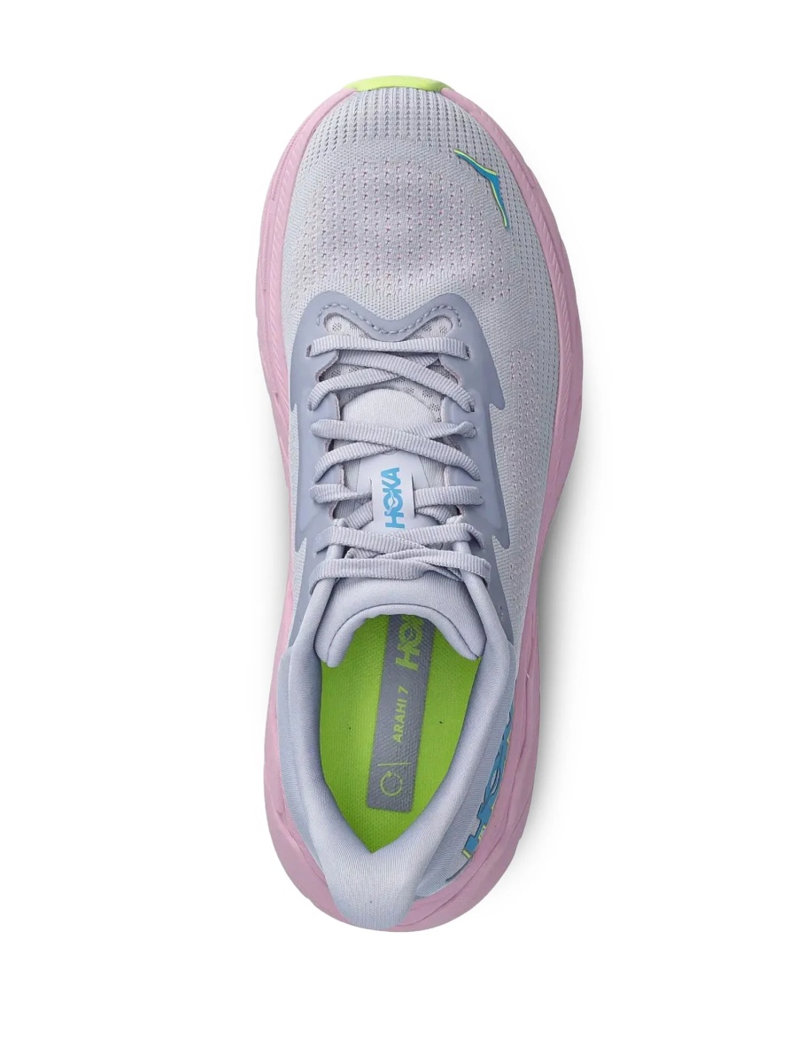 Sneakers Hoka One One violet din material textil - Img 4
