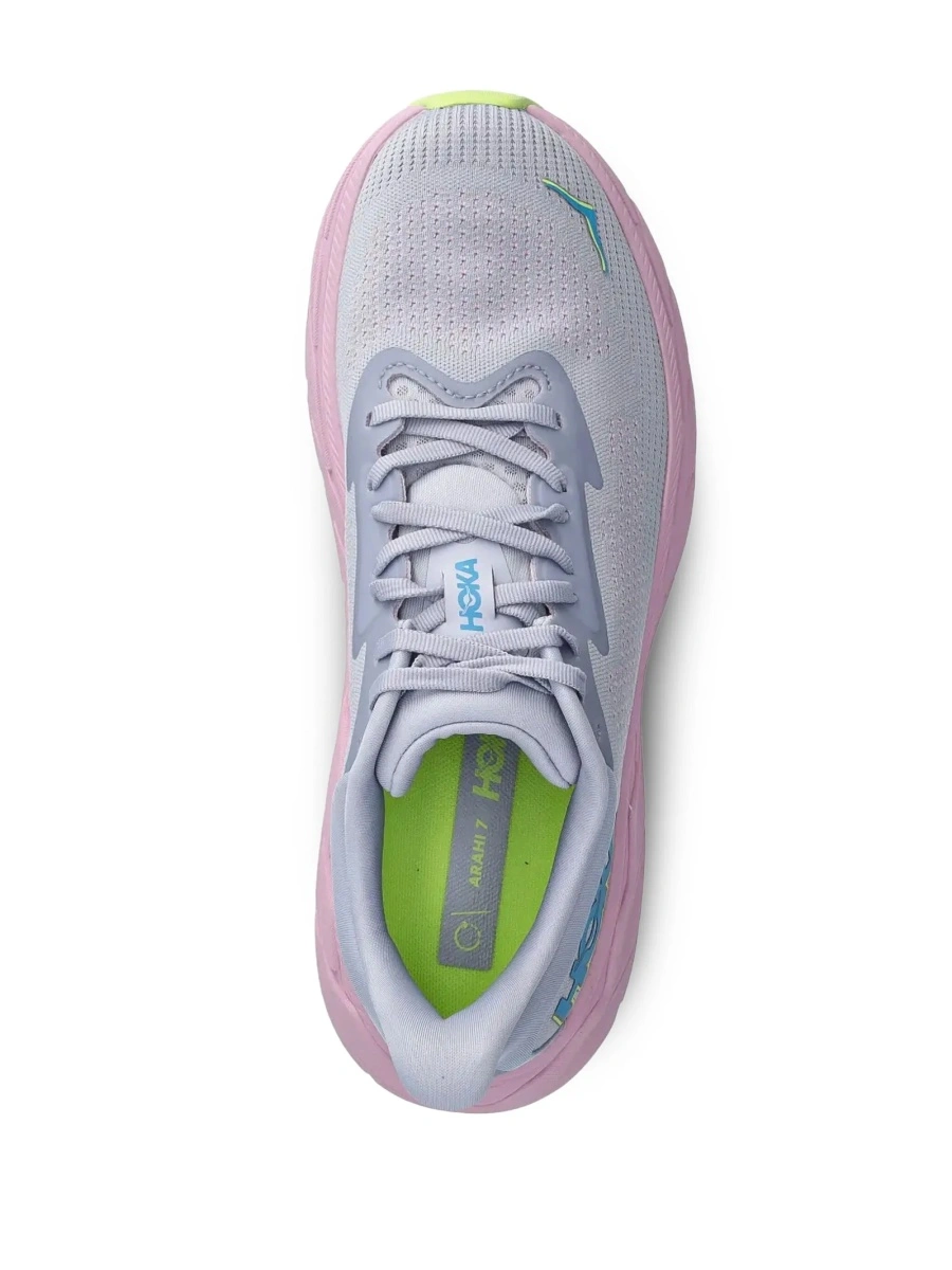 Sneakers Hoka One One violet din material textil - Img 4