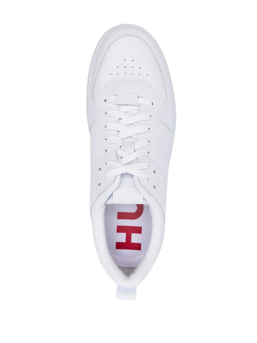 Sneakers Hugo Boss albi din poliuretan - Img 4