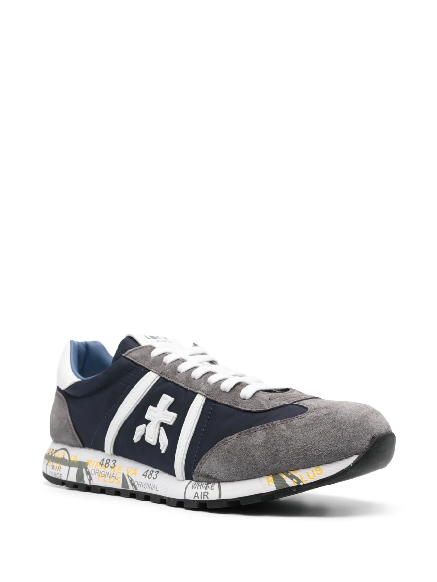 Sneakers LOULOU DE SAISON albastri din material textil si piele intoarsa - Img 2