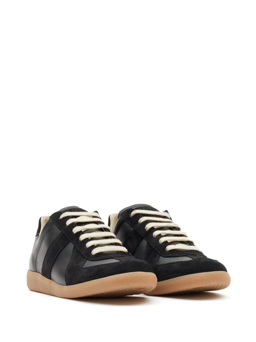 Sneakers Maison Margiela replica negri din piele - Img 2
