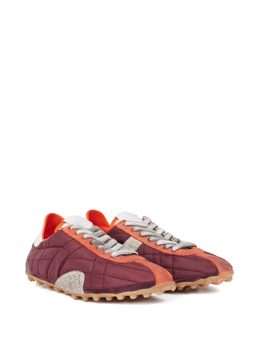 Sneakers Maison Margiela rosii din polyester si piele intoarsa - Img 2