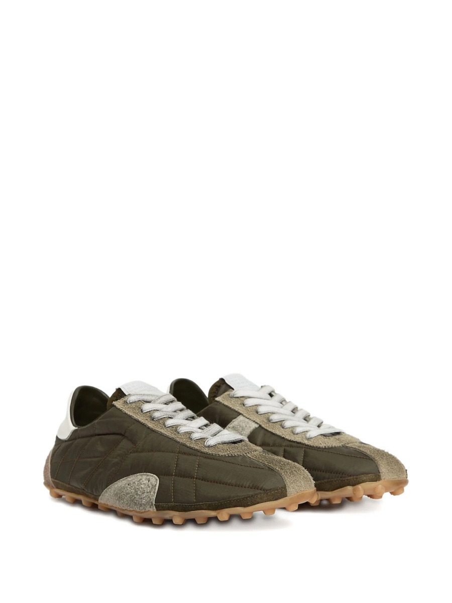 Sneakers Maison Margiela verzi din polyester si piele intoarsa - Img 2
