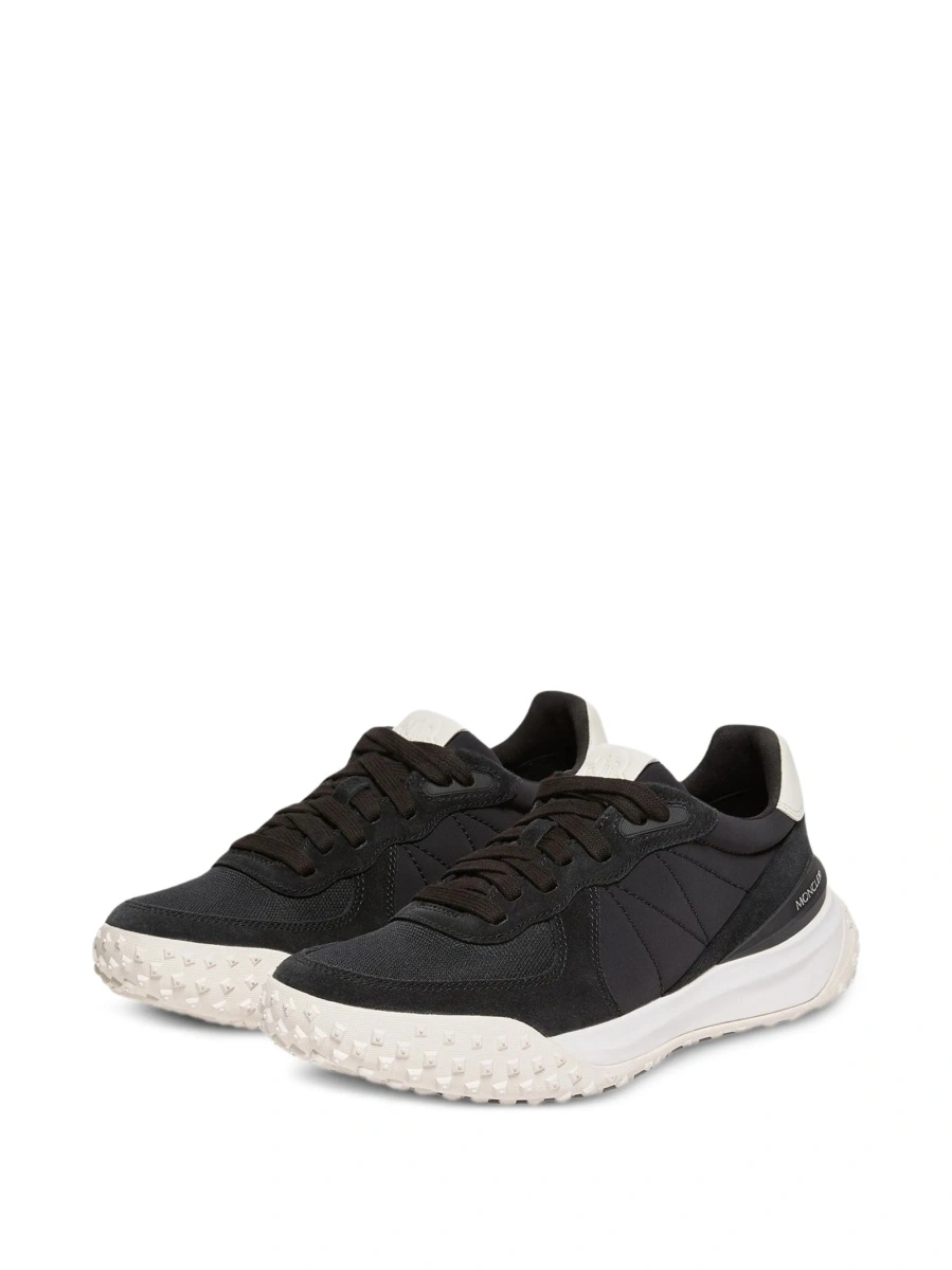 Sneakers Moncler negri din poliamida si piele intoarsa - Img 2