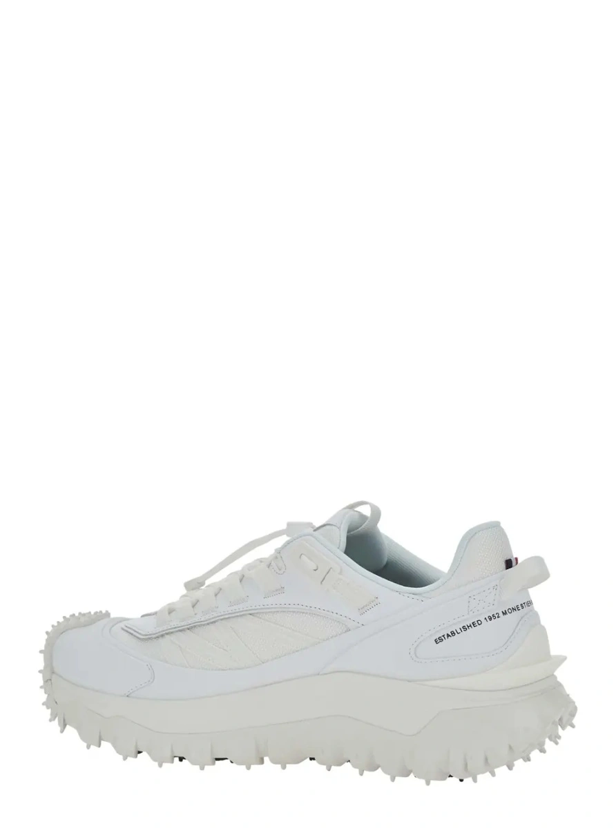 Sneakers Moncler 'Trailgrip' albi din piele si material textil - Img 2