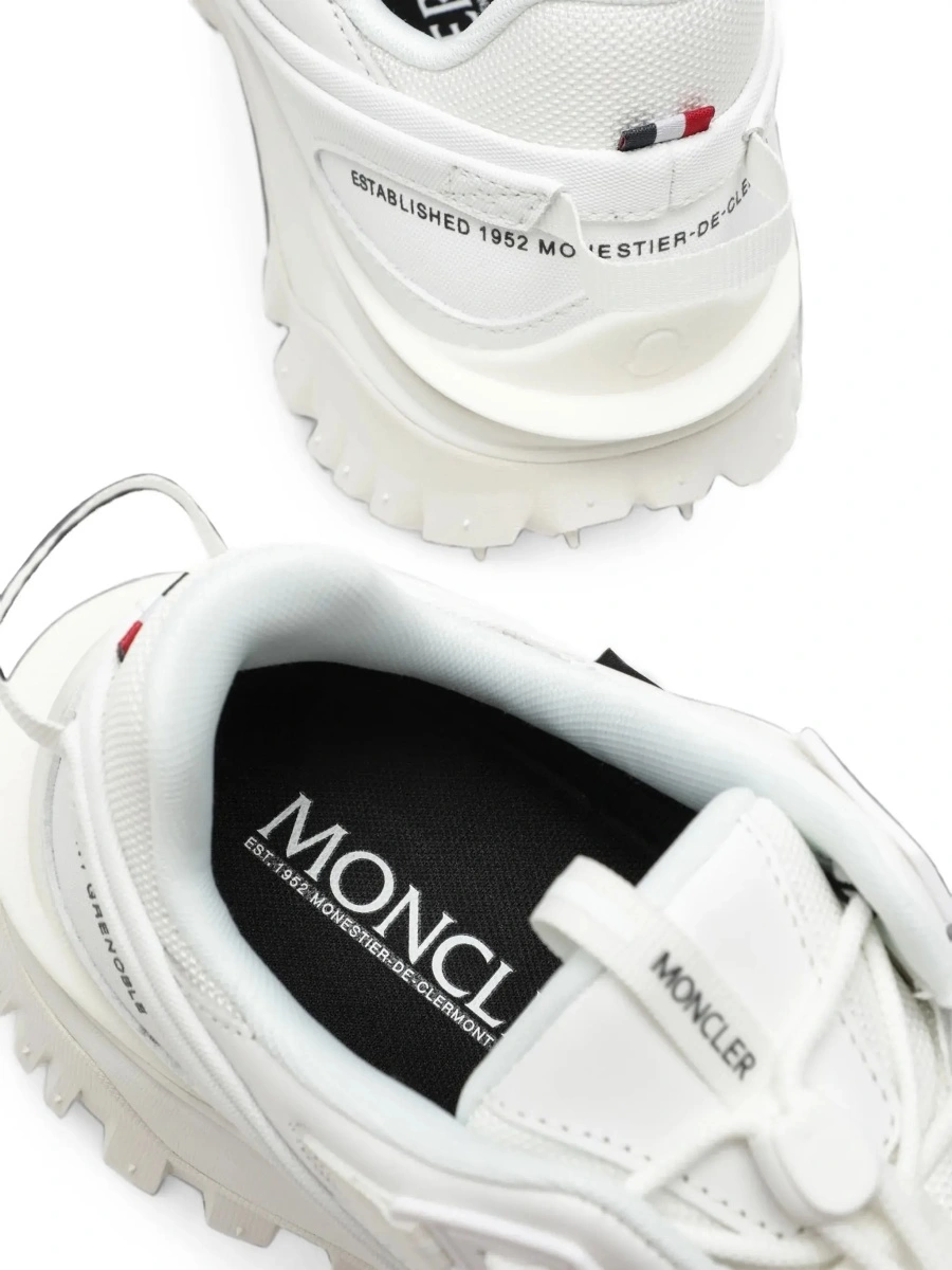 Sneakers Moncler 'Trailgrip' albi din piele si material textil - Img 6