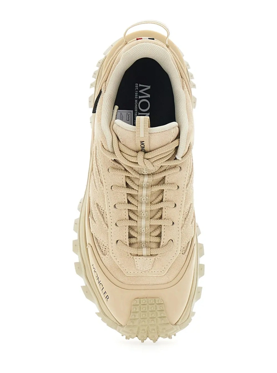Sneakers Moncler 'Trailgrip' bej din tesatura tehnica - Img 4