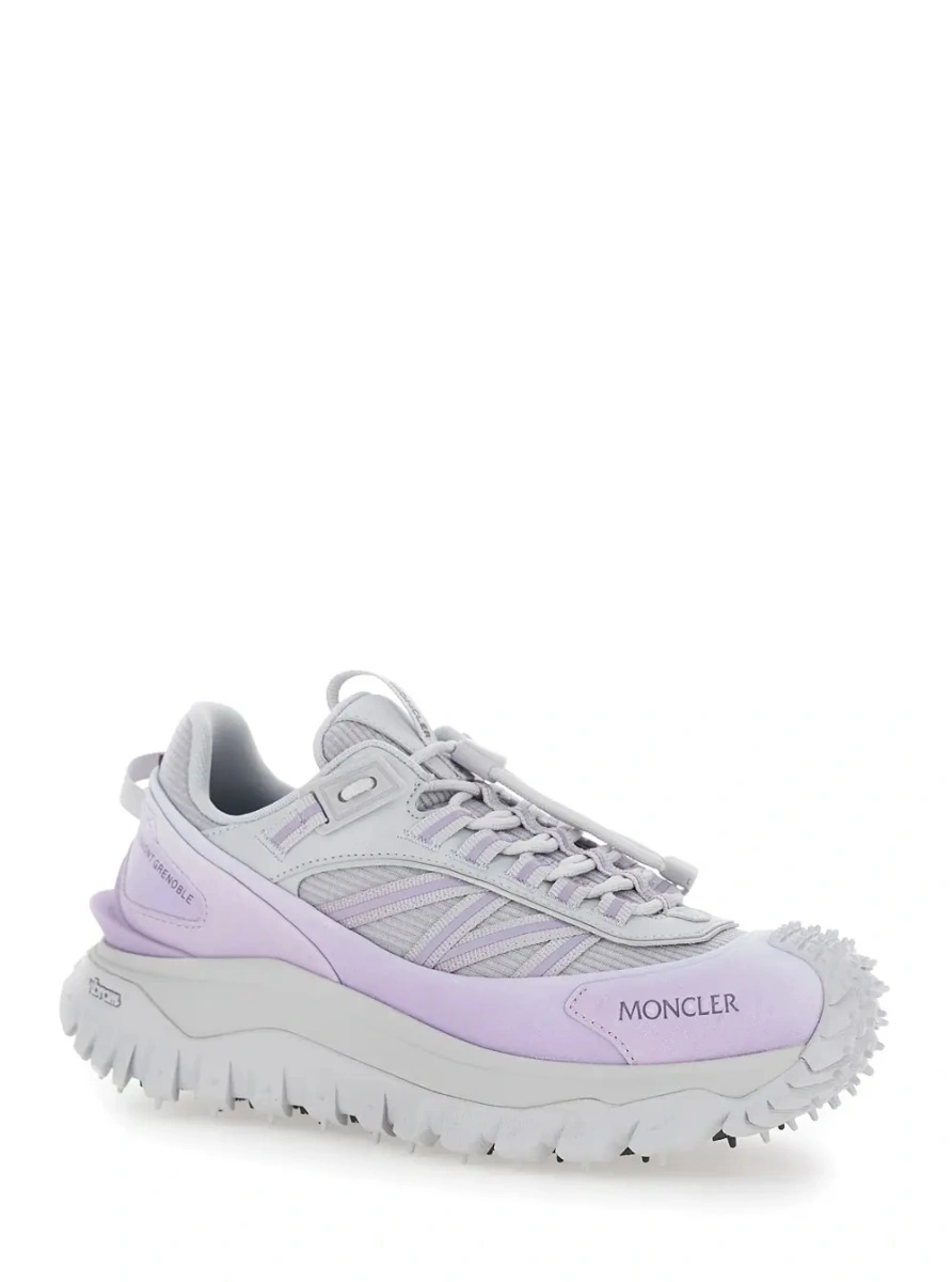 Sneakers Moncler 'Trailgrip' gri din piele - Img 2