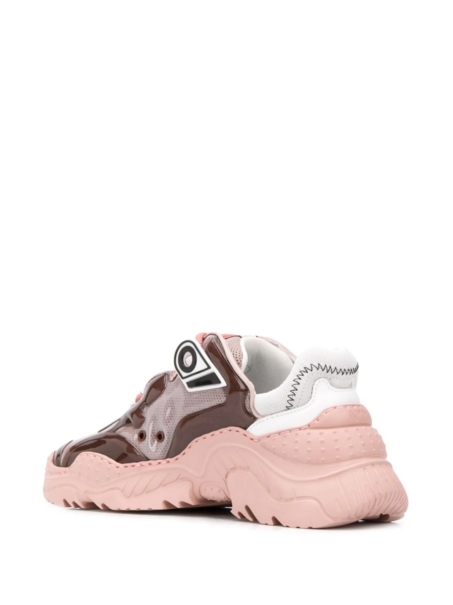 Sneakers N°21 roz din piele si pvc - Img 3