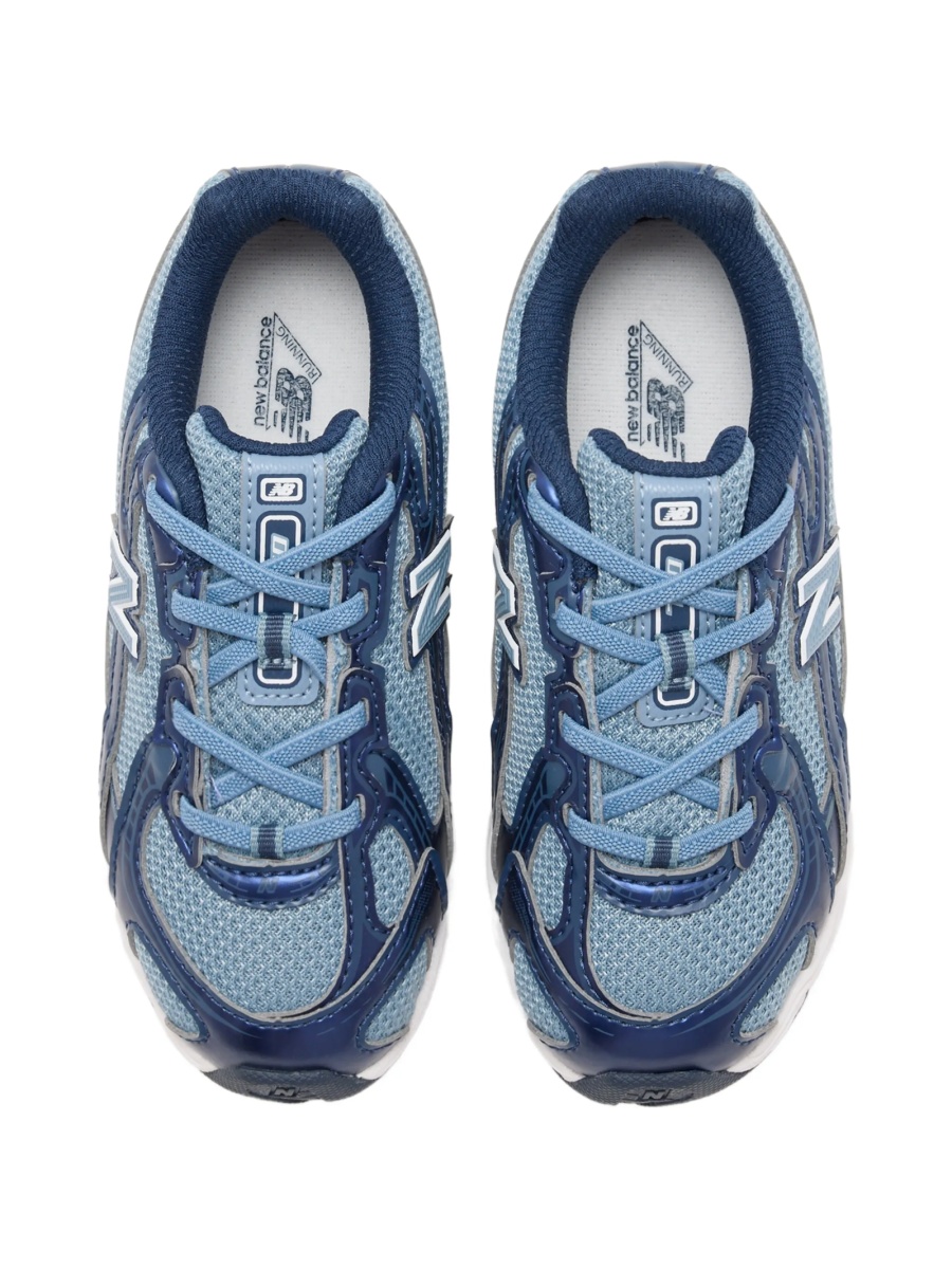 Sneakers New Balance Kids albastri din plasa - Img 3