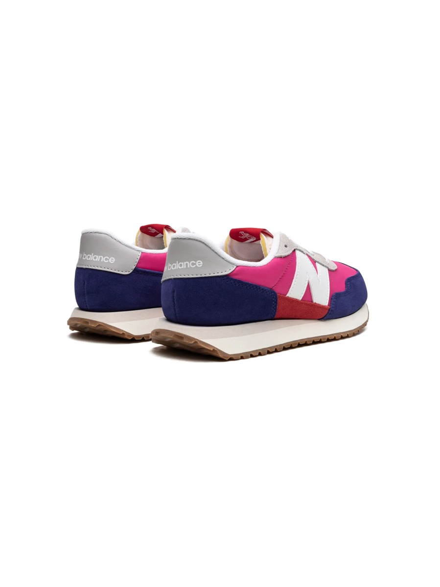 Sneakers New Balance violet din piele intoarsa - Img 3