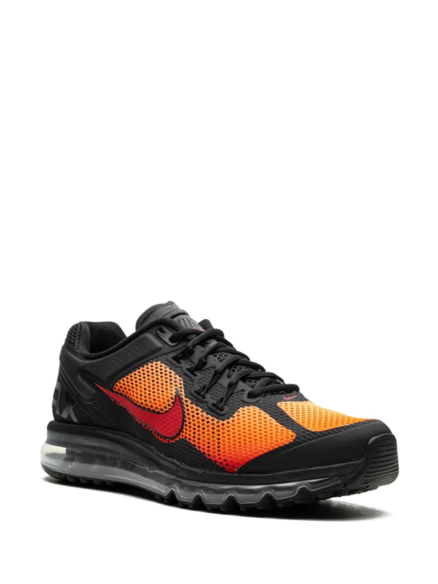 Sneakers Nike air max negri din piele si material textil - Img 2