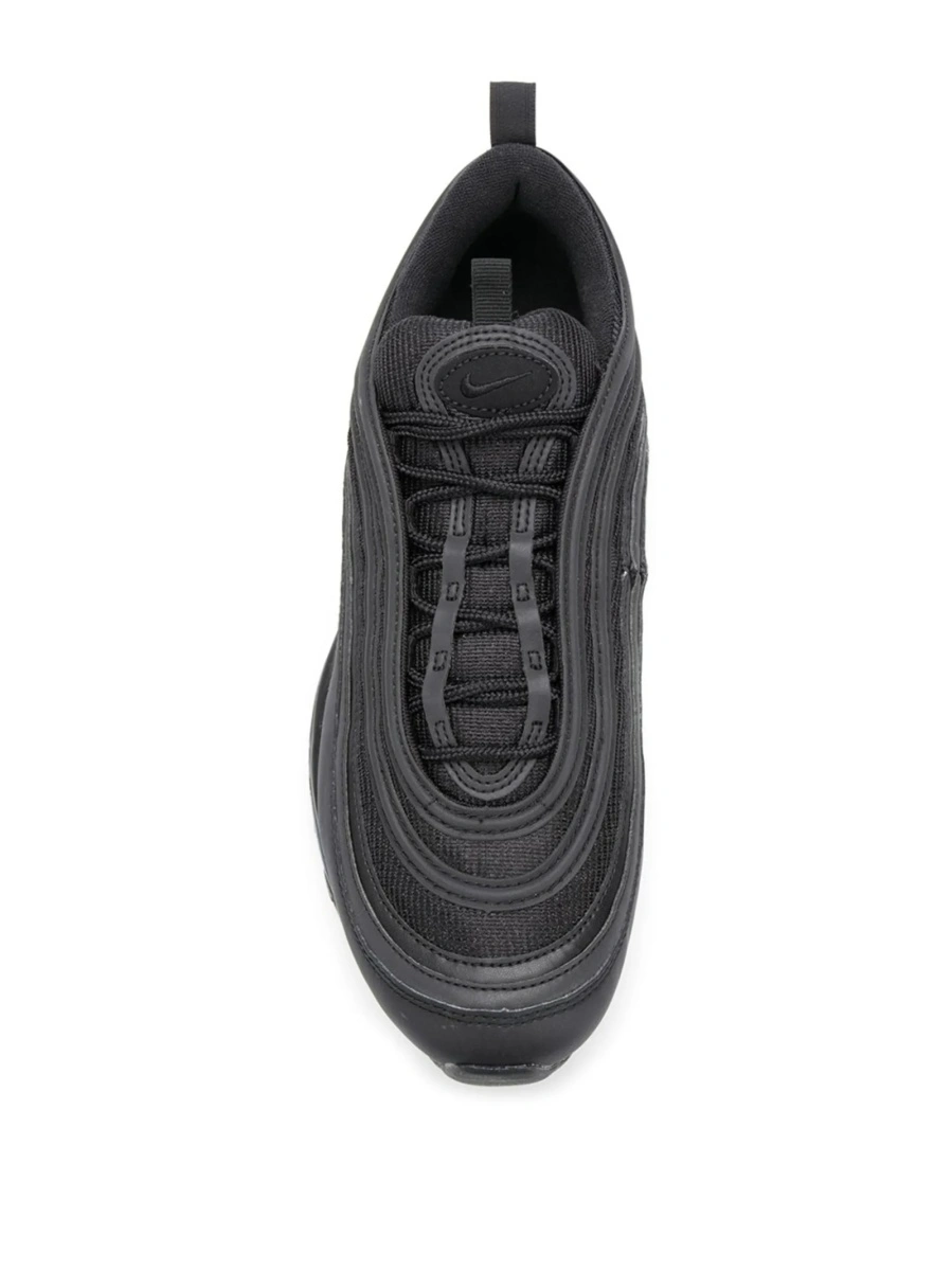 Sneakers Nike air max negri din polyester si piele - Img 4
