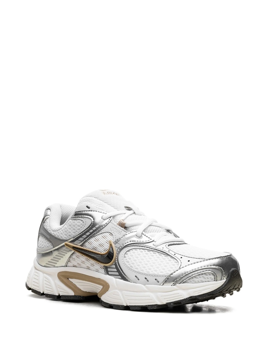 Sneakers Nike albi din piele eco si plasa - Img 2