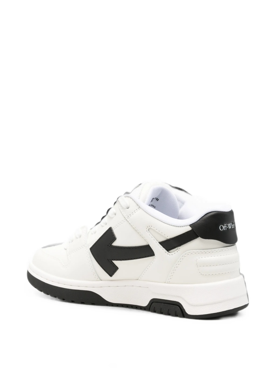 Sneakers Off-White albi din piele si plasa - Img 2