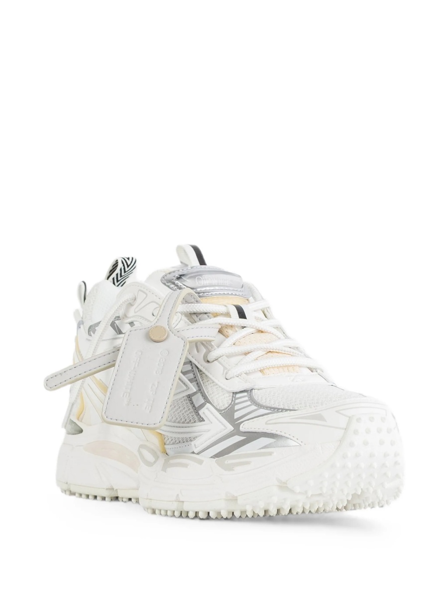 Sneakers Off-White albi din polyester si poliuretan - Img 2